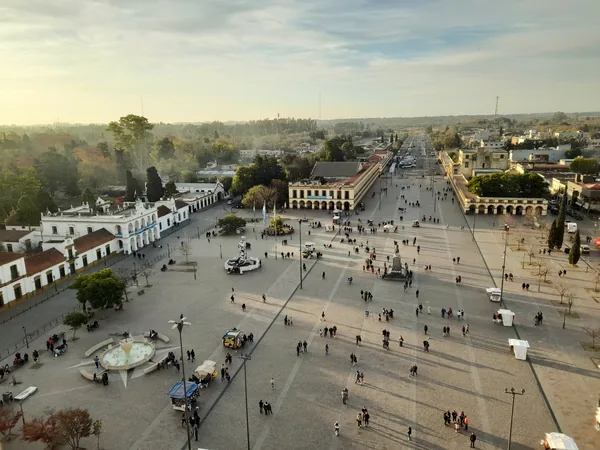 Vista aérea de la ciudad de Luján